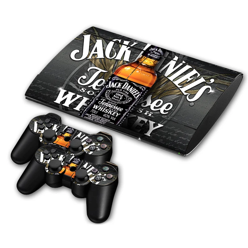 HOMEREALLY Jack Daniels кожа ПВХ HD наклейка для sony playstation 3 консоль плюс виниловая наклейка дизайн для PS3 контроллер