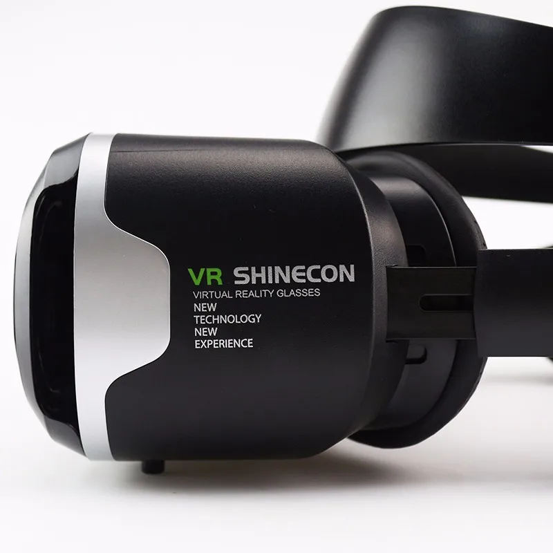 VR Shinecon 4,0 стерео Виртуальная реальность смартфон 3D очки гарнитура Google+ наушники/кнопка управления для 3,5-5,5 'мобильный телефон