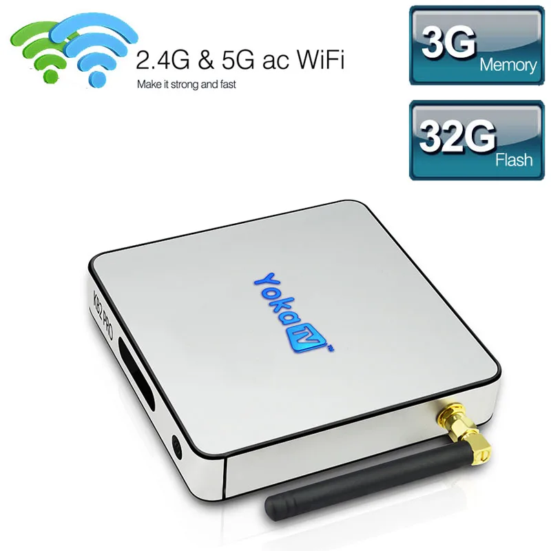 

KB2 PRO 3GB/32GB Amlogic S912 Android 6.0 Tv Box UHD 4K*2K Octa core Android Tv Box 2.4G/5GHz Dual WiFi 1000M LAN Media Player