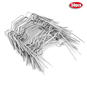 

50pcs Stainless Steel Glazing Clips Thick Greenhouse Glazing Clips Tool "W" Spring Buckle Equipment
