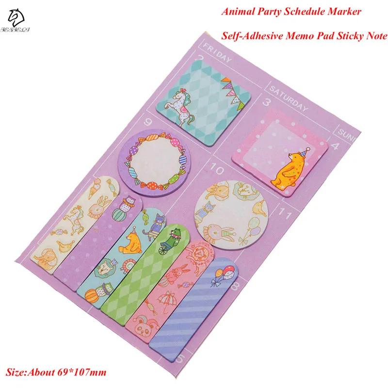 

Korean Sticker Kawaii Memo Pad Weekly Planner Sticky Notes Schedule Diary Stickers School Supplies