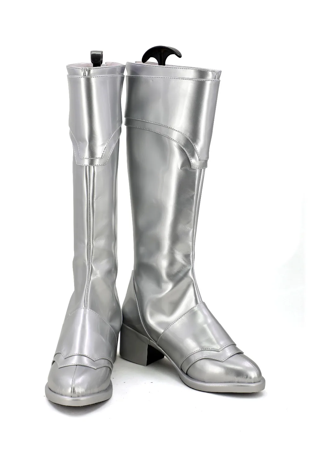 Claymore Teresa Cosplay Boots Silver Shoes (2)