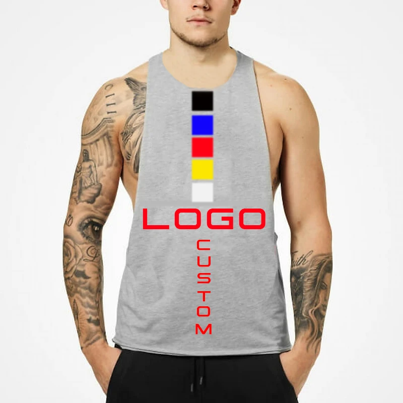 Майка для тренировки тренажерных залов с логотипом на заказ майка для бодибилдинга белый серый красный черный желтый серый