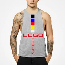 Майка для тренировки тренажерных залов с логотипом на заказ майка для бодибилдинга белый серый красный черный желтый серый