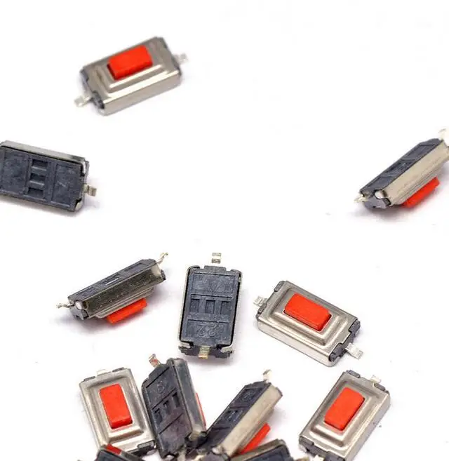 

50Pcs 3*6*2.5mm 3*6*2.5H SMD Red push button switch microswitch Tact Switch