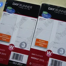 Назначение книга внутренняя бумага для блокнота, шесть отверстия связующего офисная ежедневник блокнот с 2013 весь год график