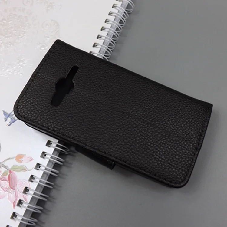 

for samsung galaxy trend 2 lite g318 sm-g318h /ace 4 neo dous g318h Lichi Leather Case Pouch case with Card Holder pouch slot