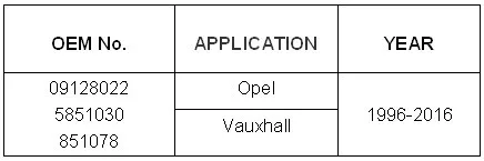 Электромагнитный клапан EGR используется OE NO. 09128022, 5851030, 851078 для Opel Vauxhall