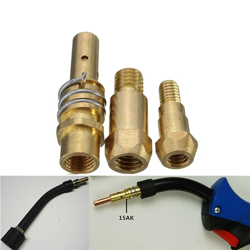 

2Pcs Replacement Welding Weld MIG Gas Nozzle Shroud For Welder Machine Torch Tip Gold 15AK 24KD 36KD