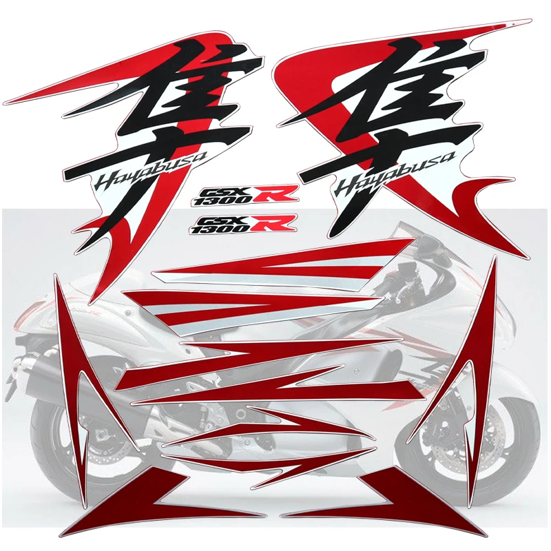 

For Suzuki Hayabusa GSXR1300R GSXR 1300R 2008 Fairing Sticker Kit Motorcycle Accessories Sticker