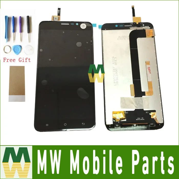 

1PC/Lot For Cubot Dinosaur LCD Display+Touch Screen Digitizer Assembly Replacement Black White Gold Color With Tools 5.5Inch