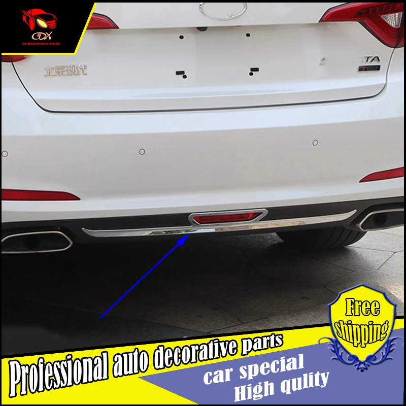 1PCS/SET car styling Rear Bumper Bottom Diffuser Foglight Lamp cover Trim Fit For Hyundai Sonata LF 2015 2016 rear bumper trim | Автомобили
