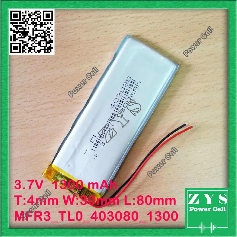 1 pcs. li-ion battery 3.7v 1300mAh rechargeable 3.7 v 1300 mah size: 4x30x80mm | Компьютеры и офис