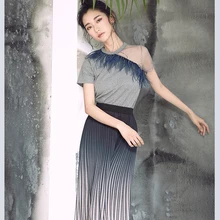 Новая женская футболка Топы летние футболки перья сетчатый лоскутный для фитнеса женский хлопковый топ рубашка Poleras de Mujer