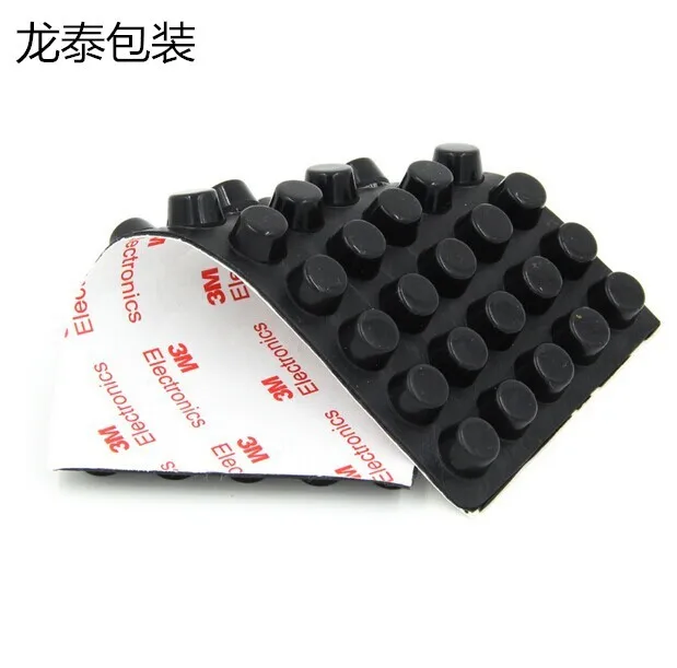 320 шт, 12 мм x 7 мм, черные Противоскользящие силиконовые резиновые накладки для ног, пластиковый бампер, амортизатор, 3 м, самоклеющиеся силикагель