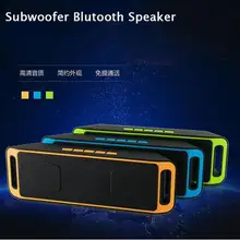 Speaker nirkabel yang portabel, Bluetooth Stereo 4.0 subwoofer, Tf USB FM radio, Built-in Mic Dual speaker, Suara Bass Speaker
