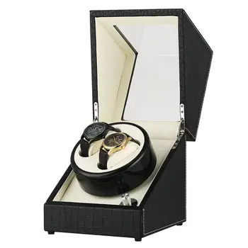 

Automatic Watch Winder Five Modes 2+0 Watch Winder Storage Case Crocodile Grain Leather Display Box Case Horloge Winder