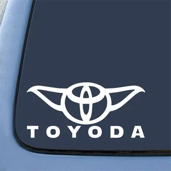 

Toyoda Yoda Decal sticker Laptop Notebook Die-cut White Sticker Decal 5.5''tall white pvc vinyl sticker window sticker vinyl