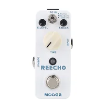 Mooer Reecho микро электрогитара педаль мини Цифровая Задержка гитарный эффект педаль настоящий обход гитары Запчасти и аксессуары