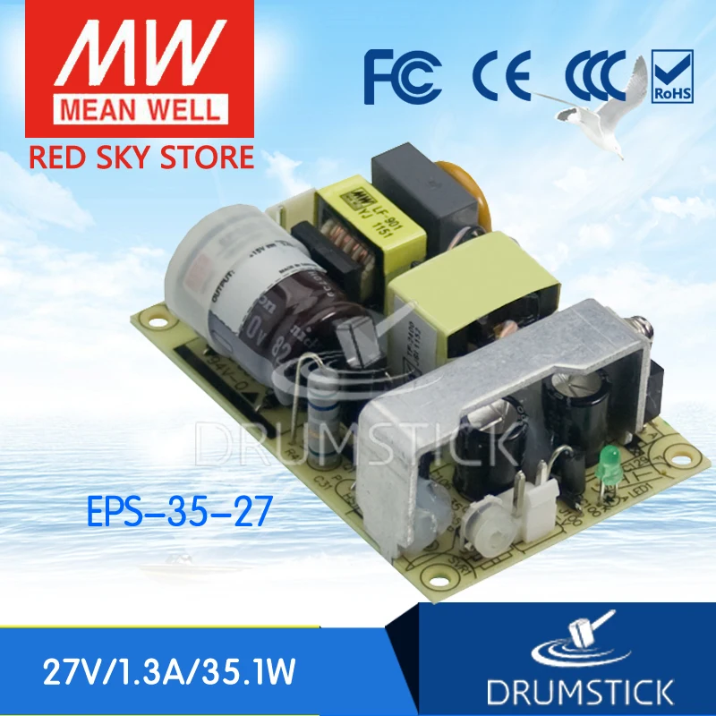 

MEAN WELL EPS-35-27 27V 1.3A meanwell EPS-35 27V 35.1W Single Output Switching Power Supply