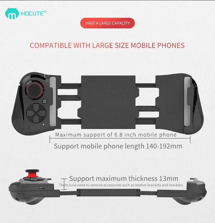 MOCUTE 058 геймпад inalmbrico mvil Bluetooth del controlador de discaro L1R1 Джойстик Геймпад для IOS Android Xiaomi PC para P