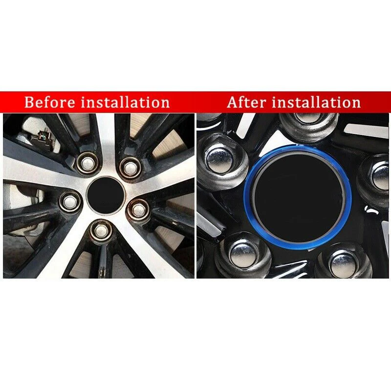 

Accessories New 4pcs Wheel Center Hub Ring Trim For Toyota Camry 2018 2019 Aluminium Alloy Decal Accessory