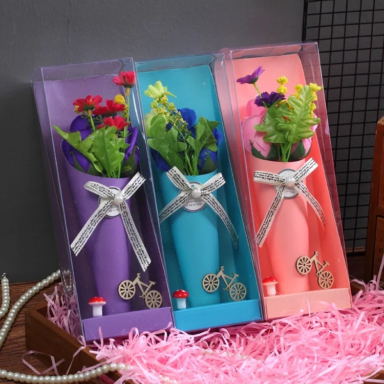 2018 New Multi color creative Valentine's Day gift box flower DIY gift