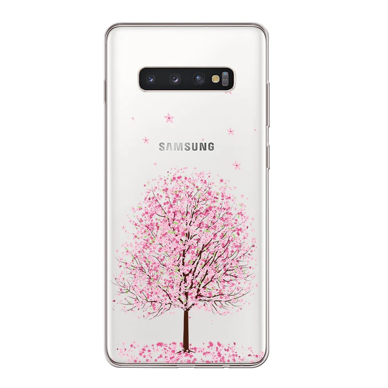 Ciciber Вишневое дерево для samsung Galaxy S9 S10 S8 S10+ плюс S10e крышка чехол для телефона из мягкого ТПУ с рисунком Чехлы для S7 S5 S6 Edge mini Fundas Coque