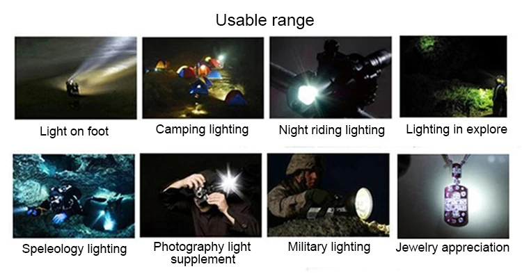 X8 XML-T6 Led Powerful Flashlight 38000LM 5mode Zoomable Led Flashlight Torch Bicycle Camping Rechargeable 2x18650 Battery Light (25)