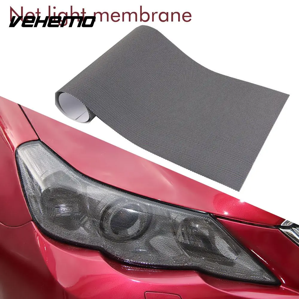 

Perforated Mesh Hollow Film Car Headlight Taillight 30x100CM Universal