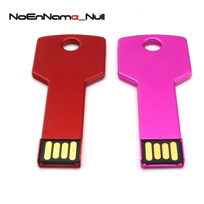 

Original Noenname multi-color Metal Key USB Flash Drive 16GB 32GB 64GB Pendrives 4GB 8GB usb 2.0 Pen Drive Memory Stick