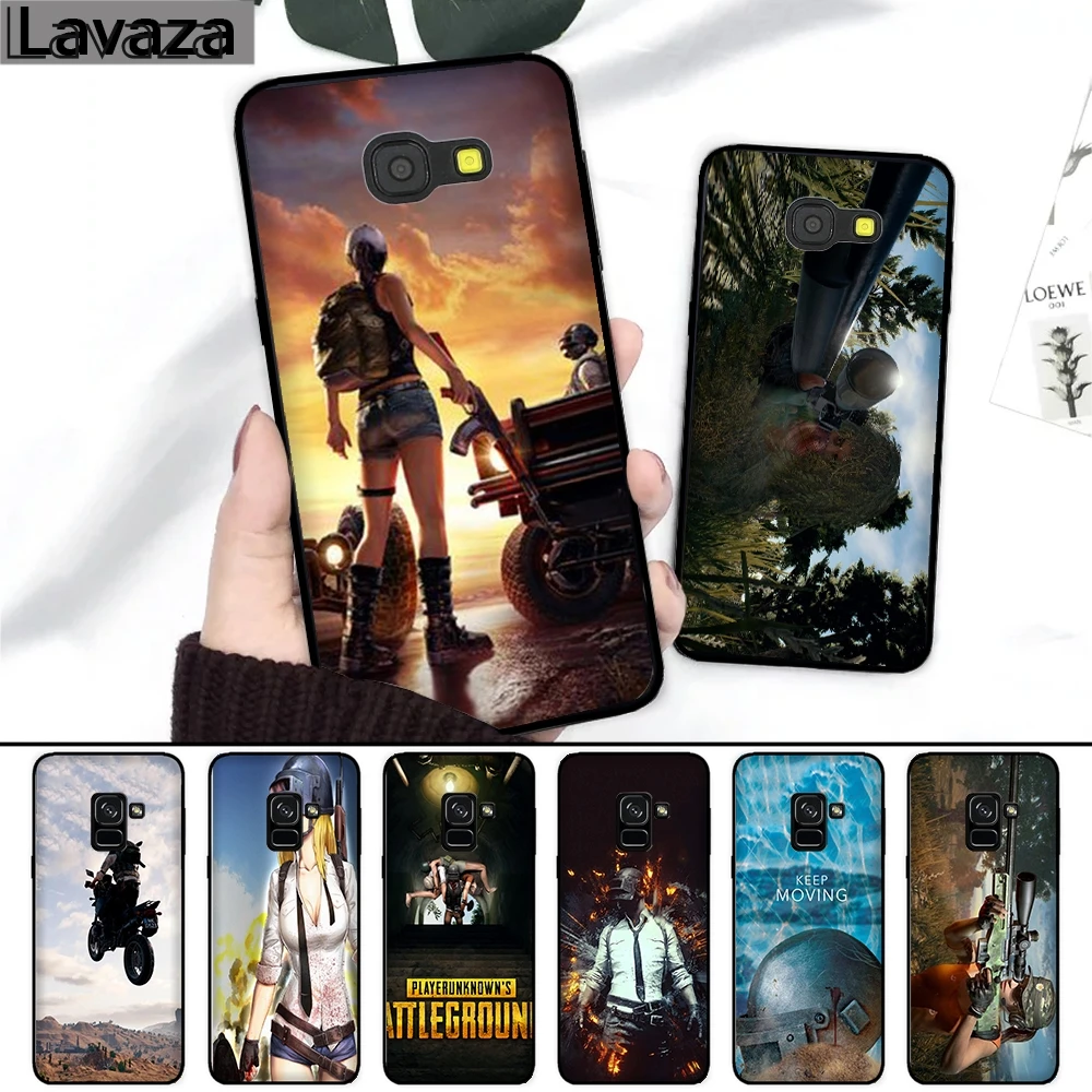 

Lavaza 22f Playerunknown's Battlegrounds PUBG Silicone Case for Samsung A3 A5 2016 2017 A6 Plus A7 A8 A9 J6 2018