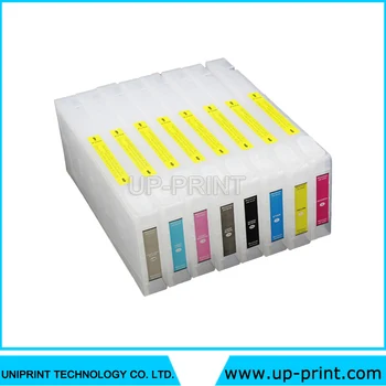 

UP 8pcs refillable ink Cartridge For large format printer pro4880 4880/4880C Printer with chip and chip resetter 300ML