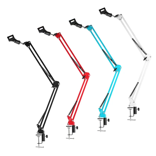 NB-35 Professional Metal Suspension Scissor Arm Adjustable Microphone Stand Holder For Mounting On PC Laptop Notebook