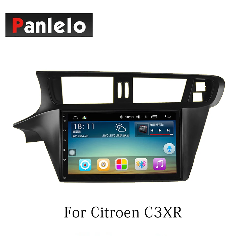 Panlelo Car Stereo Android7.1 2 Din For Citroen Elysee C-Quatre C3XR Peugeot 301 AM/FM GPS Navigation BT Steering Wheel Control