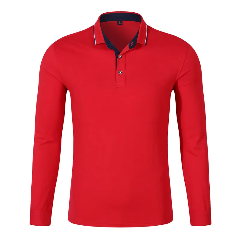 custom logo long sleeve polo shirt (1)