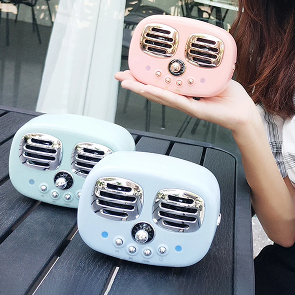 

High Quality Retro Bluetooth Speaker Enhanced Bass Wireless Bluetooth Speaker with TF Card Slot Home Beach