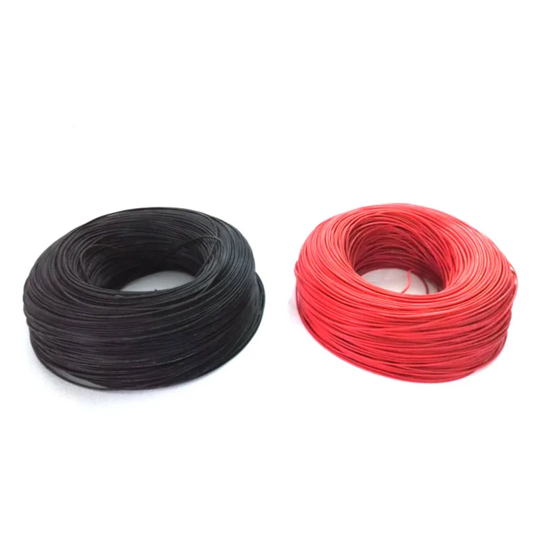 

100m Silicon Wire 22 AWG Heatproof 200 degree Soft Silicone Silica Gel Wire Cable For RC Model Battery Part in Red Black