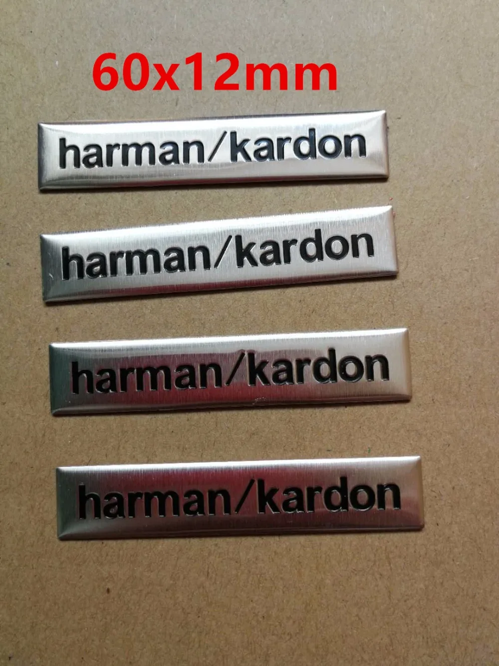

6X 6x1.2cm harman/kardon Hi-Fi Speaker audio Speaker 3D Aluminum Badge Emblem