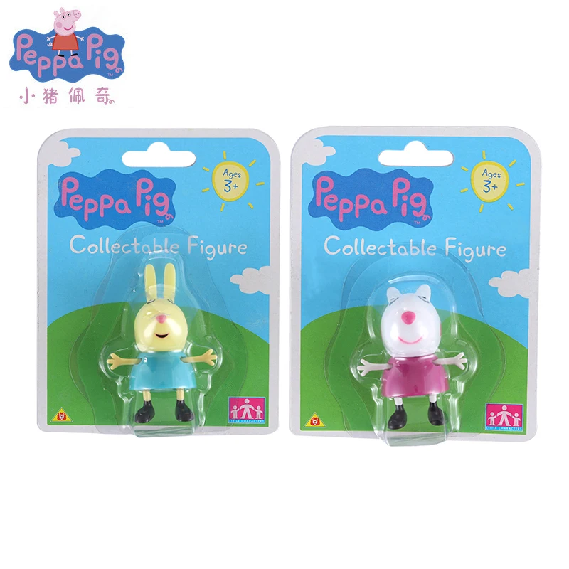 

Genuine Peppa Pig George friend Action Figure Original Pelucia Anime Toys Set For Kids Christmas Gift Original box