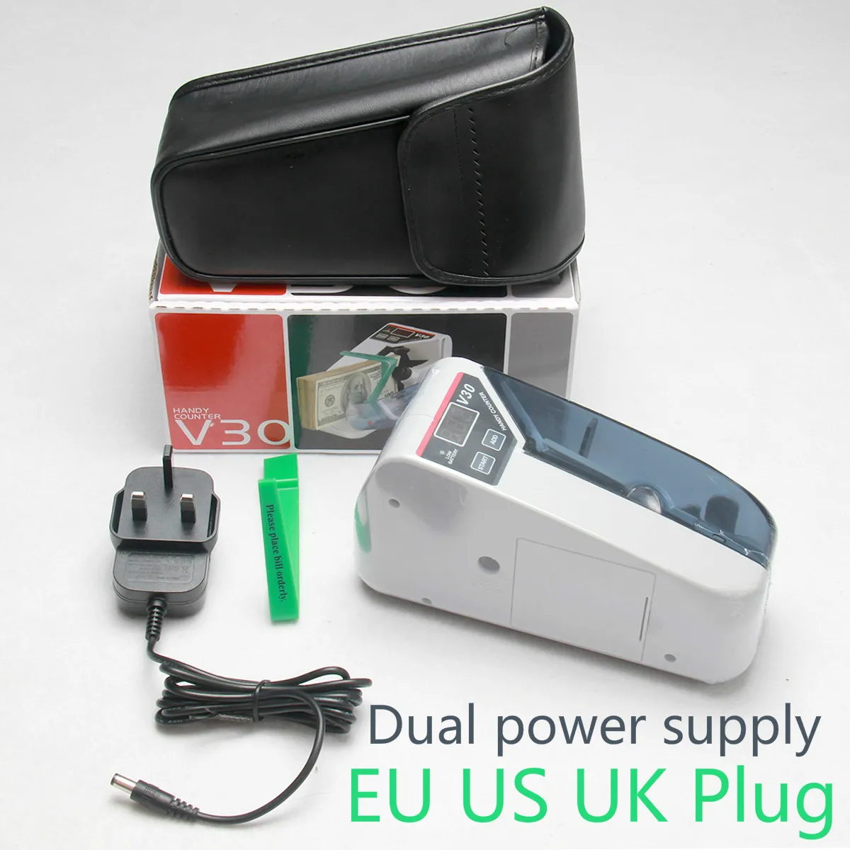Mini Portable Handy Bill Cash Money All Currency Counter Counting Machine Eu V30 Financial Equipment Wholesale Eu Us Uk Plug huismerk kopen in de aanbieding Mini Portable Handy Bill Cash Money All Currency Counter Counting Machine Eu V30 Financial Equipment Wholesale Eu Us Uk Plug huismerk kopen in de aanbieding