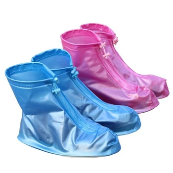 

1 Pair Reusable Rain Shoes Women/men/kids Children Thicken Waterproof Boots Rain Slip-resistant Overshoes Shoes Protect