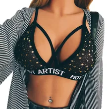 Лето, черный сексуальный укороченный Топ для женщин, уличная одежда, укороченный топ без косточек с блестками, женская одежда, готические вечерние топы для женщин, высокое качество