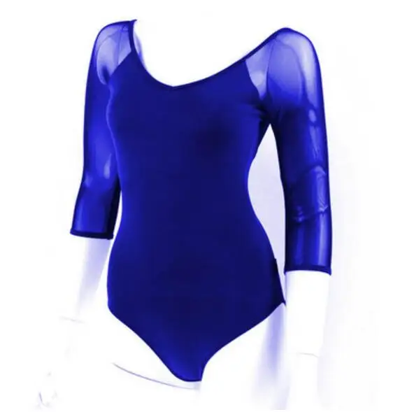 Buy Adult Gymnastics Leotard Black Mesh Dance Leotards