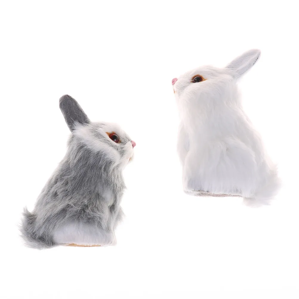 1 шт. имитация Мини карманная игрушка милые искусственные животные маленький кролик плюшевые игрушки с рамкой детские игрушки декорации и подарки на день рожденья