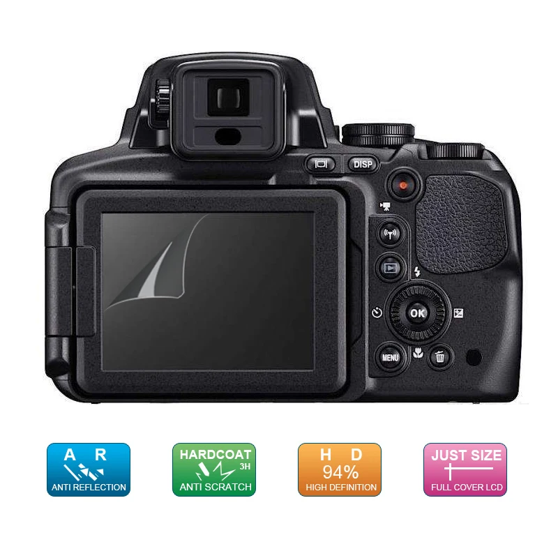 (6 шт. 3 упаковки) Защитная пленка для ЖК экрана Nikon Coolpix B600 B700 P900 P900s P610 P600 P600s S9900