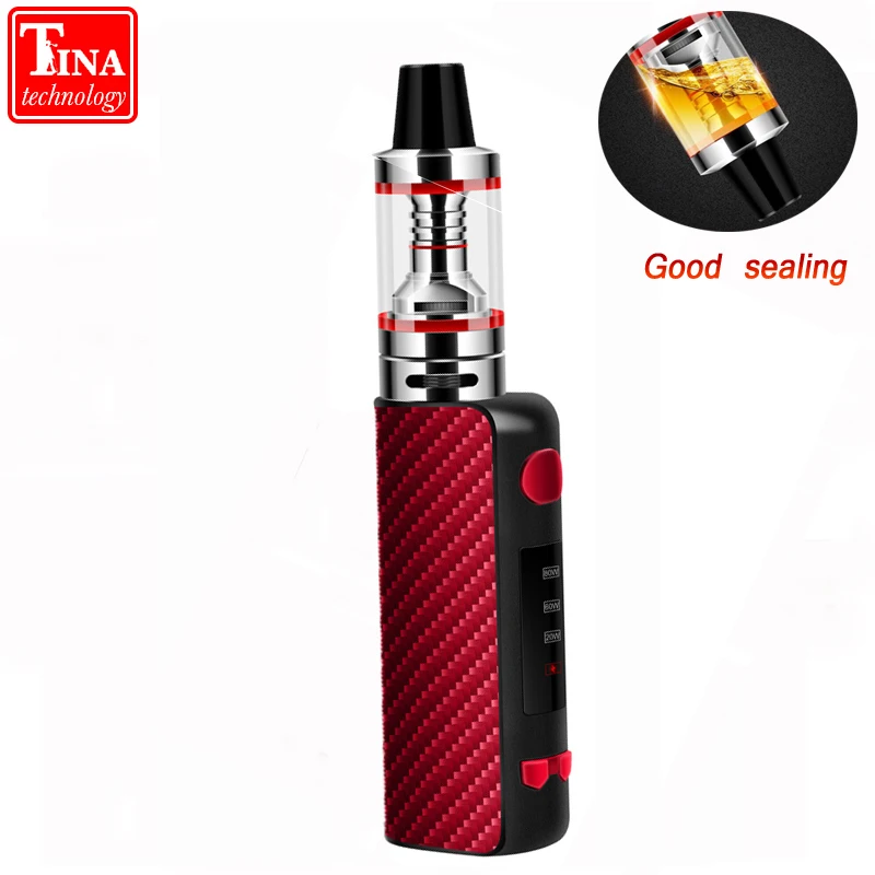 

Original Mini 80W Starter Kit 510 Metal Body 2.5ml Atomizer Electronic Cigarette Vapor Smoke Pen Hookah e cigarette Vape