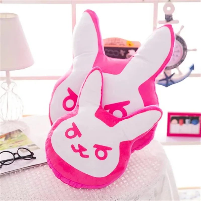 1pc 35cm/55cm Overwatches Game Plush Pillows Pioneer Dva Rabbit Plush Pillow Cushion Toys Soft Stuffed Animals Cosplay Kids Toys 2
