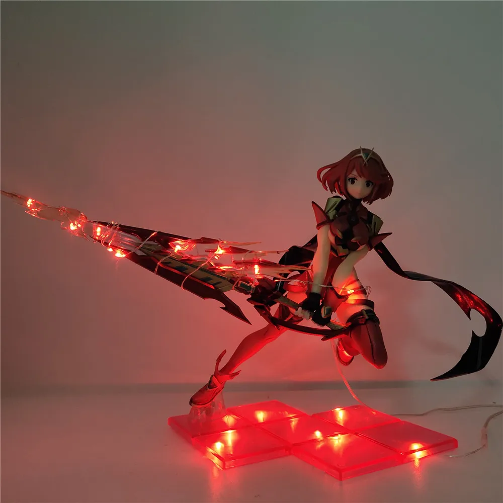 Xenoblade Chronicles 2 Pyra Homura DIY светодиодный светильник ПВХ фигурка аниме Коллекционная Фигурка Homura подарки игрушки для детей