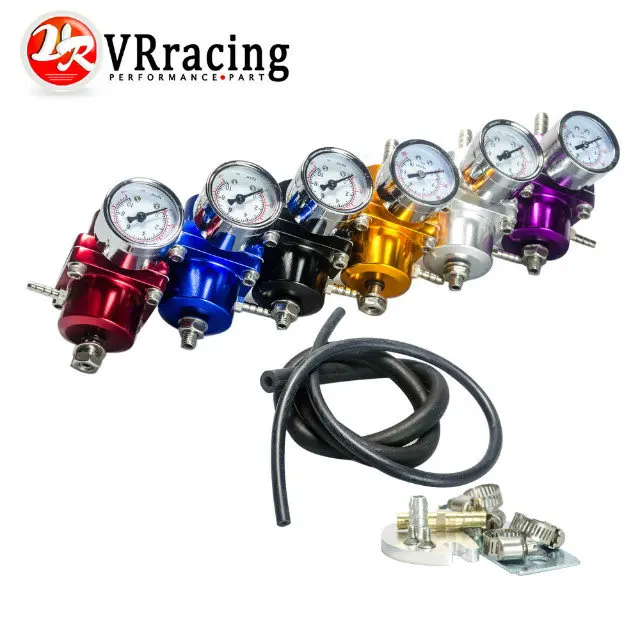 Prix pour VR RACING-Universel JDM Réglable FPR Carburant Régulateur de Pression 0-140 PSI Jauge Tuyau De Gaz Kit VR7451 Prix pour VR RACING-Universel JDM Réglable FPR Carburant Régulateur de Pression 0-140 PSI Jauge Tuyau De Gaz Kit VR7451